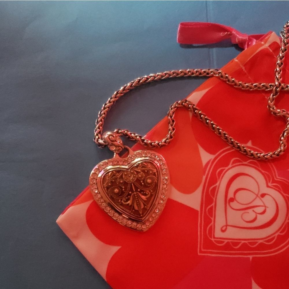 Brighton DEVOTION HEART RED SONG Crystals Necklace 😍 GORGEOUS! - Picture 5 of 10